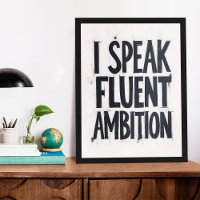 Jag Poster fluent Ambition Typography