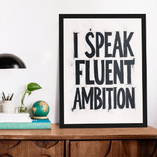 Jag Poster fluent Ambition Typography