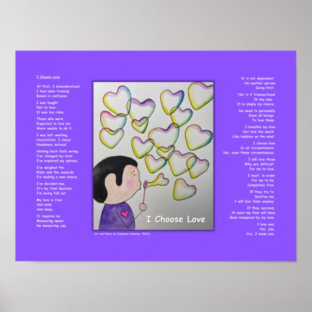 Jag poster Kärlek (Framsidan)