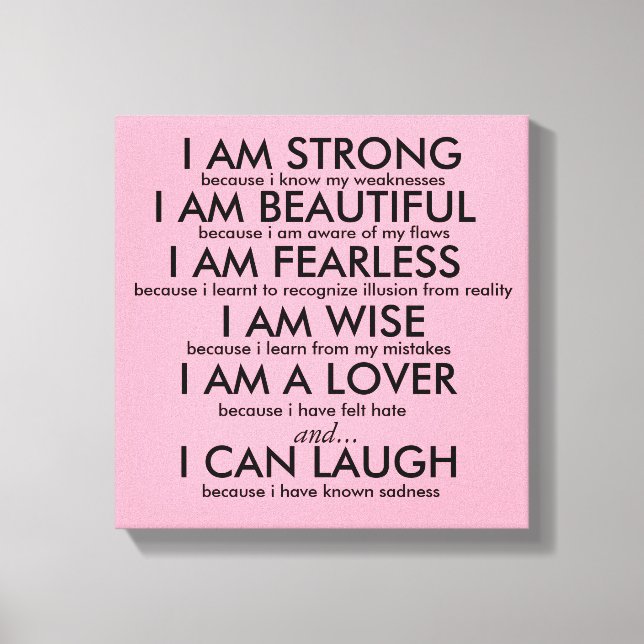 JAG POSTER STARKT CANVASTRYCK (Framsida)