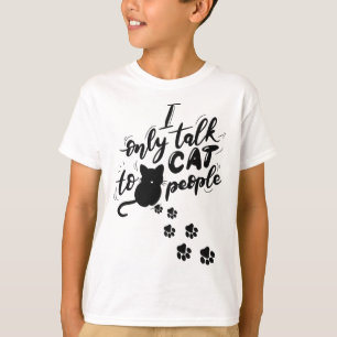 Jag pratar bara med kattfolk t shirt
