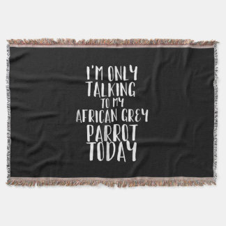 Jag pratar bara med min afrikanska Grått-morot ida Filt