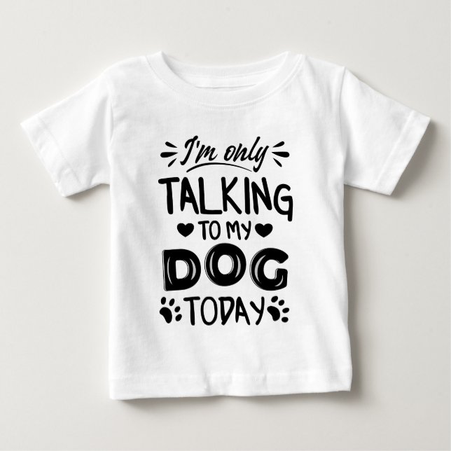 Jag pratar bara med min hund idag t shirt (Framsida)
