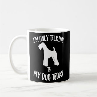 Jag pratar bara med min Kerry Blue Terrier-hund id Kaffemugg