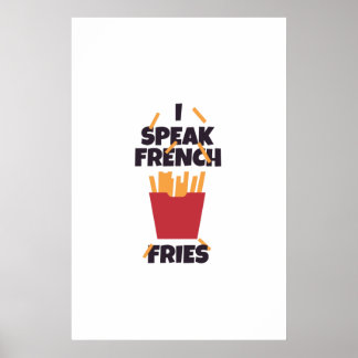 Jag pratar fransk fries poster