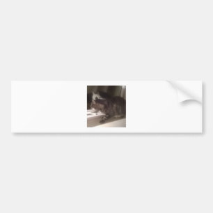 Jag pratar inte med Dave Bumper Sticker. Bildekal