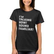 Jag pratar nu Ljud Familiar Womens Tshirt
