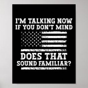Jag Pratar Nu T-Shirt Trump Kamala Debatt Rolig Tr Poster