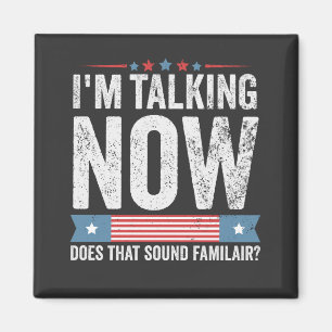 Jag pratar nu Trump Kamalas president Debatt Magnet