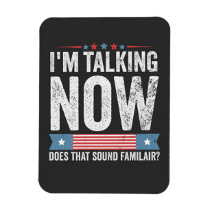 Jag pratar nu Trump Kamalas president Debatt Magnet