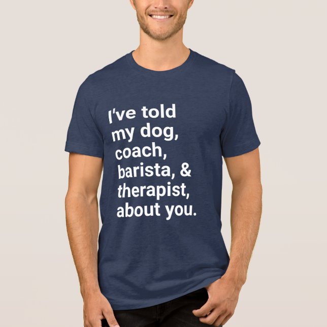 Jag pratar om dig! t shirt (Framsida)