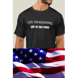 Jag pratar politisk, rolig citattext. t shirt