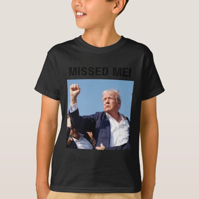 Jag! President Trump T Shirt (Framsida)