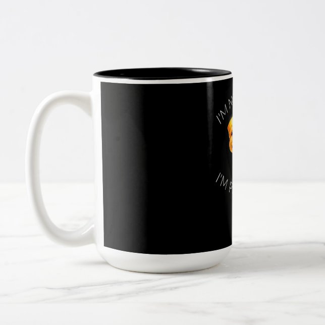 Jag projicerar inte skådespelarmasker Två-Tonad mugg (Vänster)