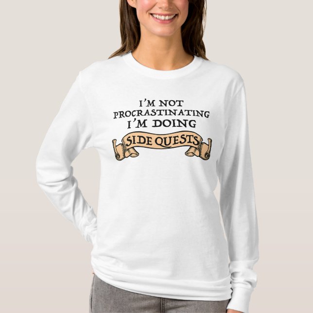 Jag proklamerar inte - jag gör sidofrågor t shirt (Framsida)