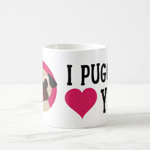 Jag Puggin kärlek dig lismar mopsmuggen Kaffemugg