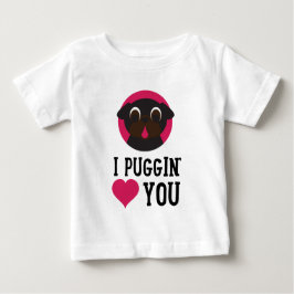 Jag Puggin kärlek dig svärtar mops T-shirt