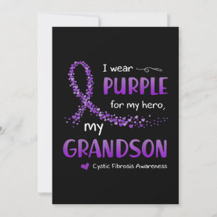 Jag Purple  sonson Cystisk Fibros Medvetenhet Inbjudningar
