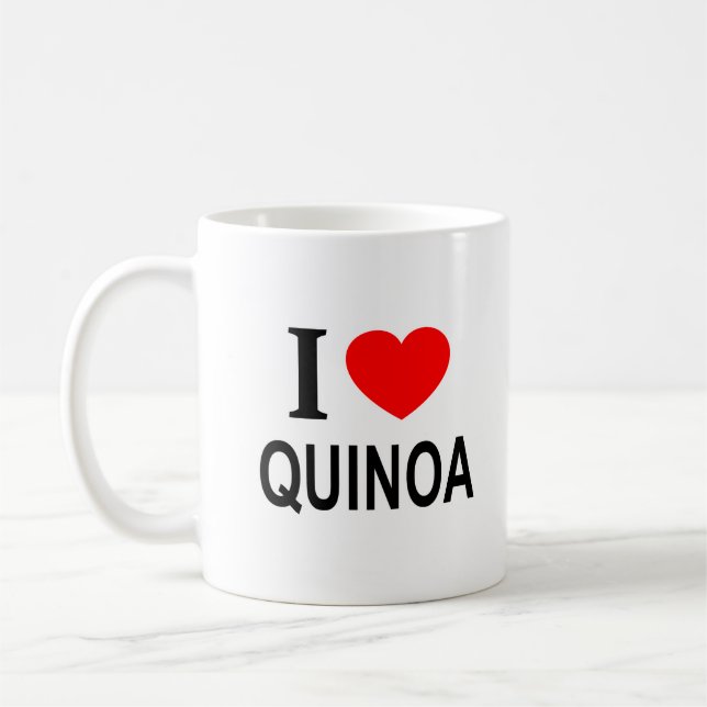Jag ❤️ QUINOA Jag älskar quinoa jag älskar quinoa  Kaffemugg (Vänster)
