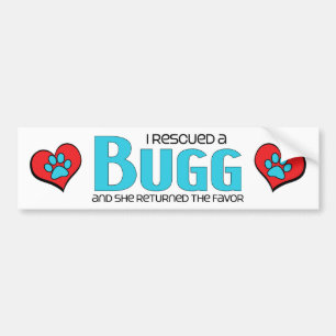 Jag räddade design för Bugg (en kvinnlig) Bildekal
