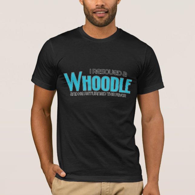 Jag räddade en design för Whoodle (manlig) Tee Shirt (Framsida)