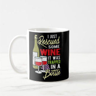 Jag räddade just några Vin som var inkapslade i en Kaffemugg