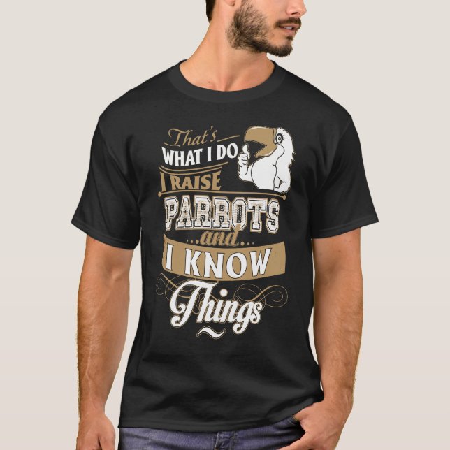 Jag Raise Parrot T Shirt (Framsida)