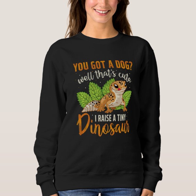 Jag Raise Tiny Dinosaur Leopard Gecko Pet Reptile T Shirt (Framsida)