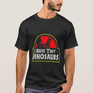 Jag Raise Tiny Dinosaurs Backyard Chicken Farmer J T Shirt