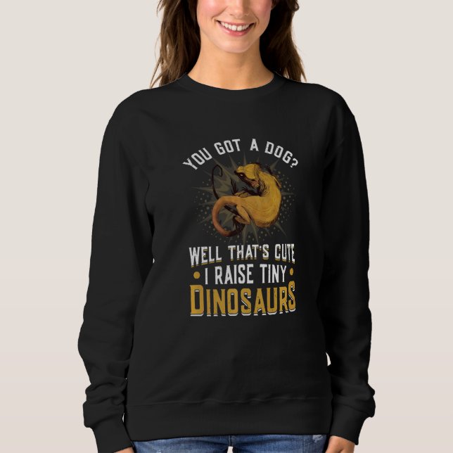 Jag Raise Tiny Dinosaurs Bearded Dragon T Shirt (Framsida)