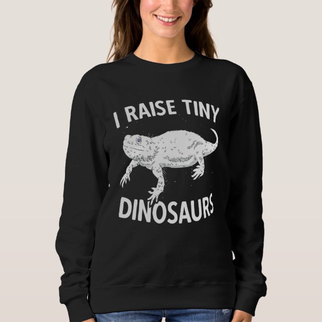 Jag Raise Tiny Dinosaurs Learded Dragon Reptil T Shirt (Framsida)