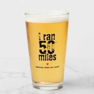 Jag Ran 50 Miles Ultramarathon Tävling Funny Runni Glaskopp