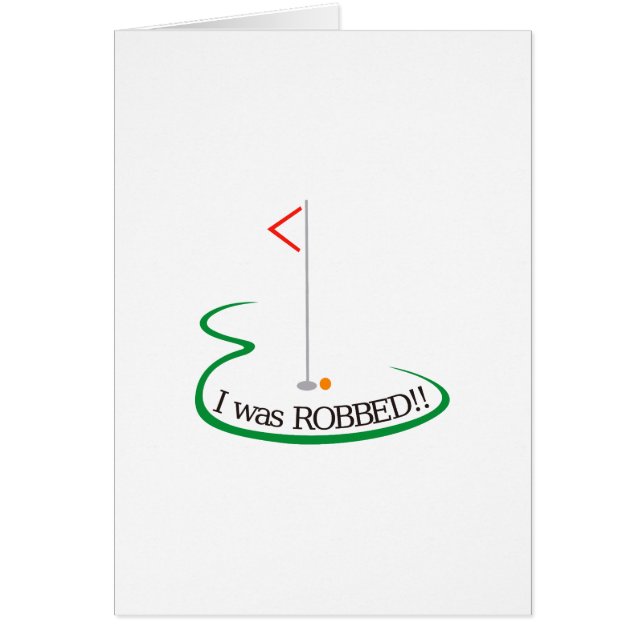 Jag rånades!! hälsningskort (Framsidan)