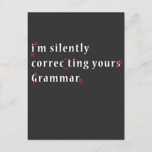 Jag rättar tyst din Grammar High School Vykort