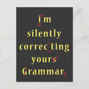 Jag rättar tyst din Grammar High School Vykort