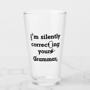 "Jag rättar tyst din grammatik" roligt Glaskopp