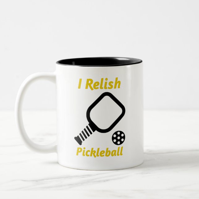 Jag Reliderar Pickleball Coffee Mugg (Vänster)