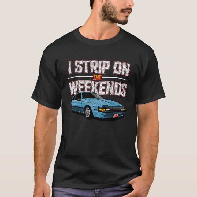 Jag remsar på Helg-Tävlan Pun T Shirt (Framsida)