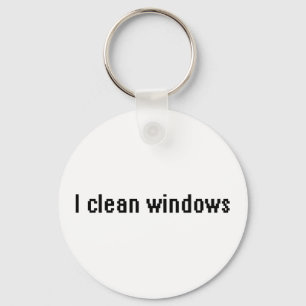 Jag rengör fönster nyckelring