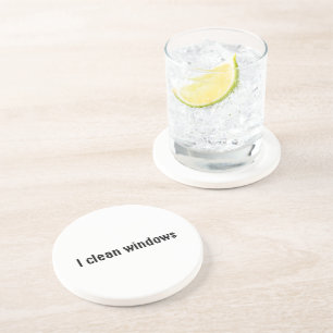 Jag rengör fönster underlägg sandsten