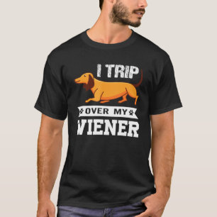 Jag Resa över min Weiner Dachshund Doxie Hund T Shirt