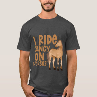Jag ride Finare på hästretro T Shirt