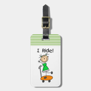 Jag Ride - Flickan på Scooter Bagagebricka