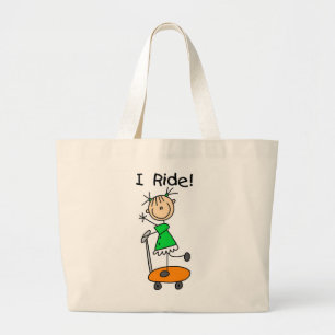 Jag Ride - Flickan på Scooter Jumbo Tygkasse