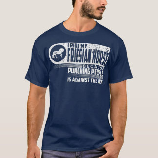 Jag ride min Friesian Horse Lover Equestrian T Shirt