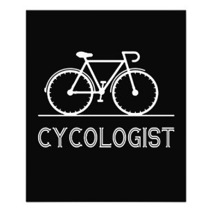 Jag rider alltid en cykel på morgonen för att bl fototryck