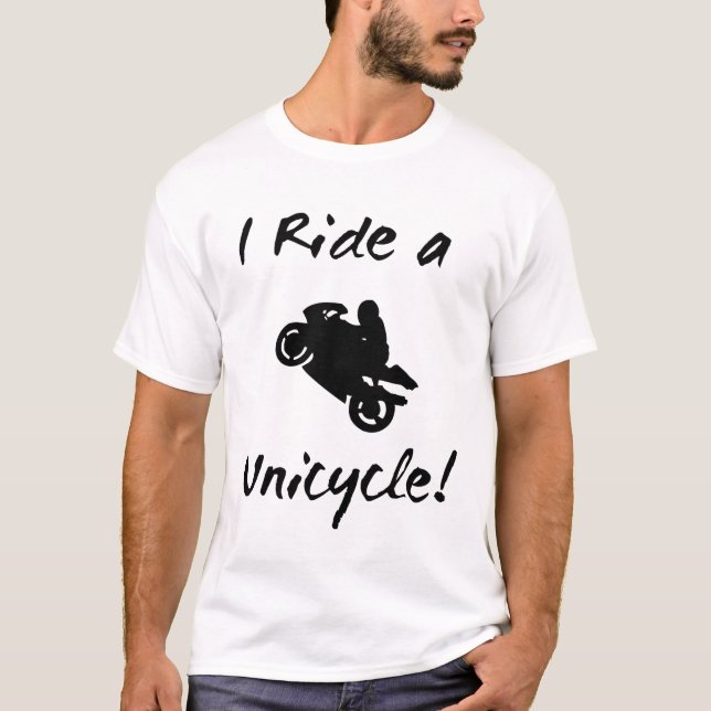 Jag rider en enhjuling tröja (Framsida)