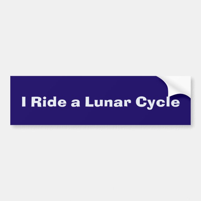 Jag rider ett Lunar cyklar bildekal (Framsidan)