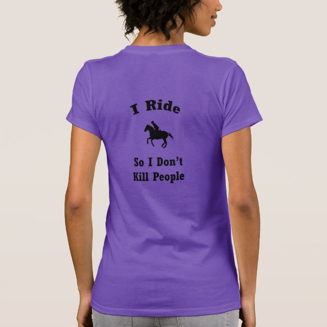 Jag rider t-shirt (Baksida)