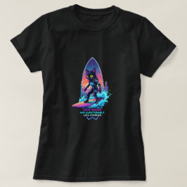 Jag rider vågor och tvivelaktiga livval t shirt